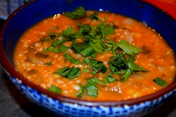 Chorba Frik – Soupe  Egyptienne  Aux épices Marocaines