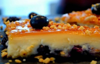 Flan Aux Fruits Secs et Myrtilles