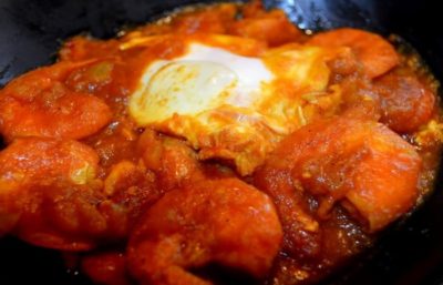 Tajine Aux Crevettes et Oeufs