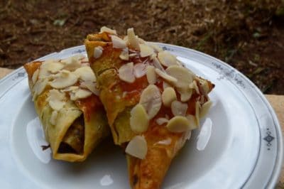 Samoussa Au Poulet amandes à la marocaine