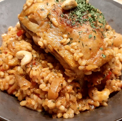 poulet au curry riz