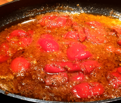 sauce tomate aux anchois
