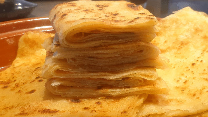 MilleFeuilles de Crêpes (Msemen Mwarke)