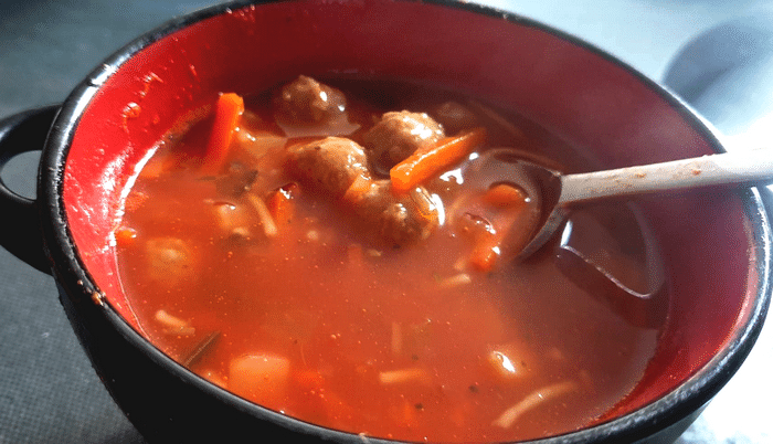 Soupe Aux Boulettes De Boeuf Haché