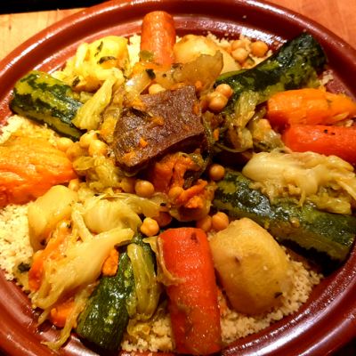 couscous à la langue de boeuf