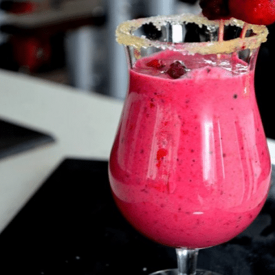 smoothie aux framboises