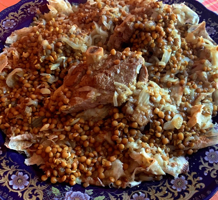 Plat De Rfissa De L’Agneau Traditionnel D’Eid El kbir