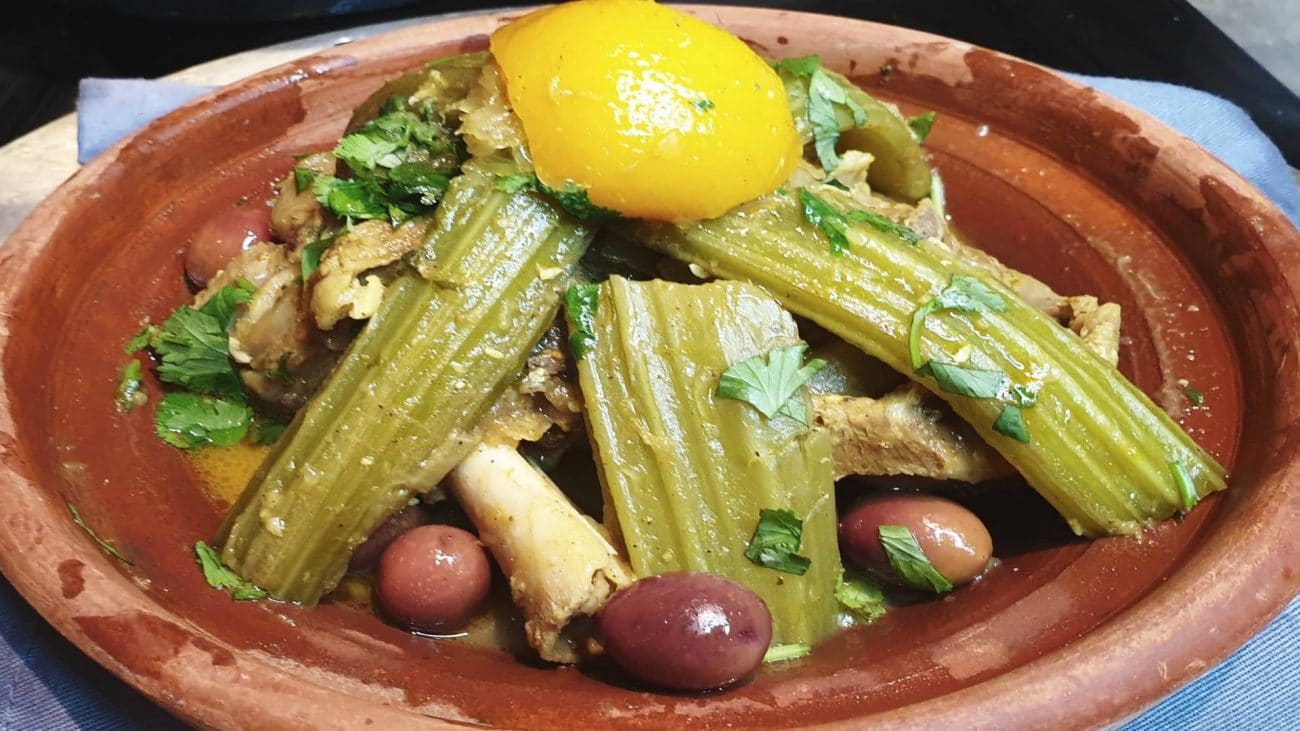 Tajine Marocain Aux Cardons ( Tajine Belkhorchef)