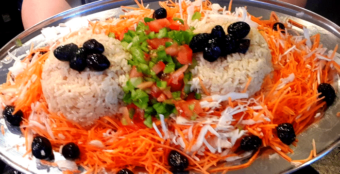 Salade de Riz Marocaine  Et Vinaigrette Moutarde